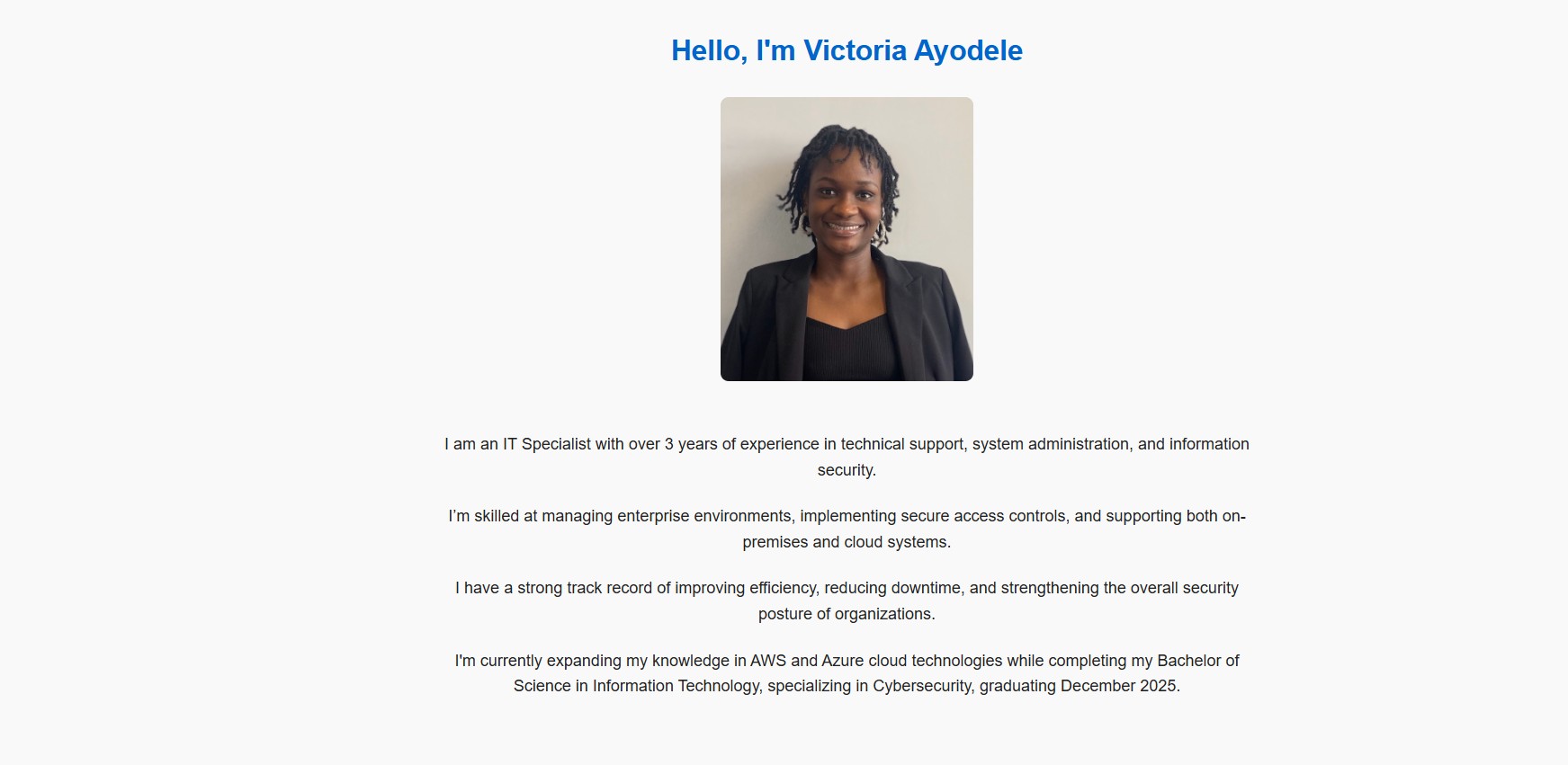 S3 Website Endpoint Screenshot